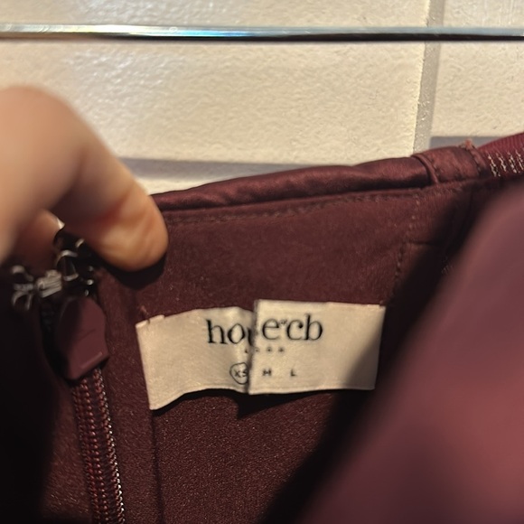 HOUSE OF CB 'Loubella' Mulberry Strapless Corset Dress NWOT wine - Picture 7 of 8